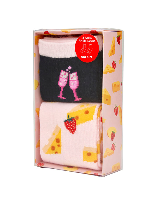 Frank & Rosie 2 Pairs Ankle Socks in Gift Box