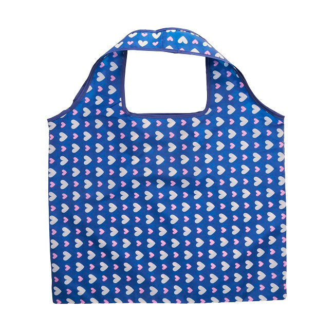 Frank & Rosie Fold Up Carry-All Bag - Blue Hearts