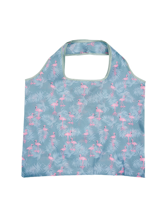 Willow + Reed XL Fold Up Shopper - Flamingoes