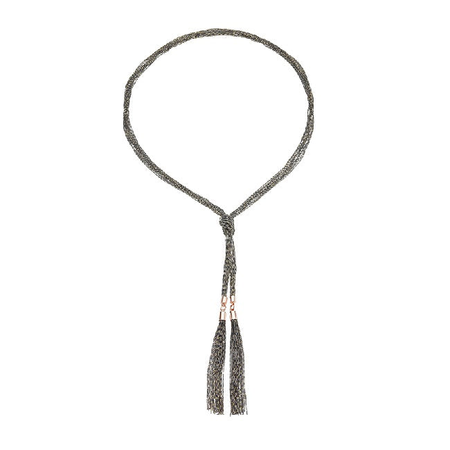 Amelie Shimmer Knot Chain Necklace