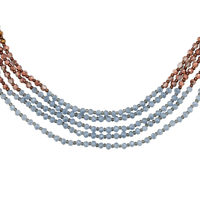 Amelie Multi Layer Shimmer Bead Necklace