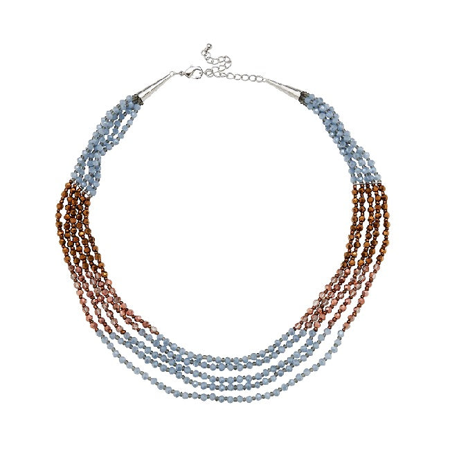 Amelie Multi Layer Shimmer Bead Necklace