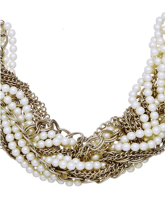 Barcs Australia Gracie Pearl Women's Ivory and Gold Plated Necklace