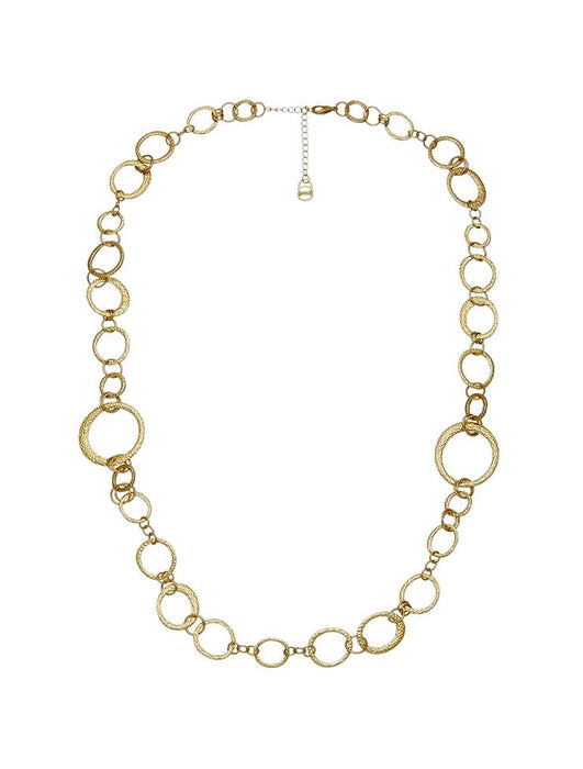 Barcs Australia Battered Women's Gold Plated Rope Necklace