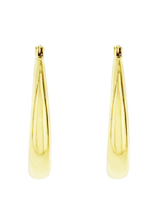 Barcs Australia Teardrop Women's Gold Plated Hoop Earrings