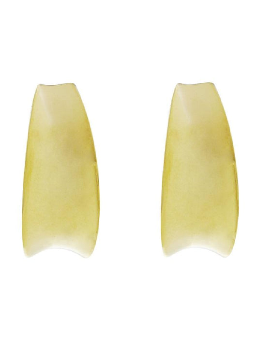Barcs Australia Huggie Crescent Women's Gold Plated Earrings