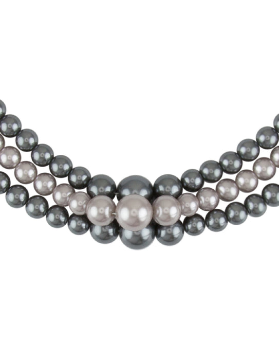 Barcs Australia Twisted Pearl Women's Grey Necklace